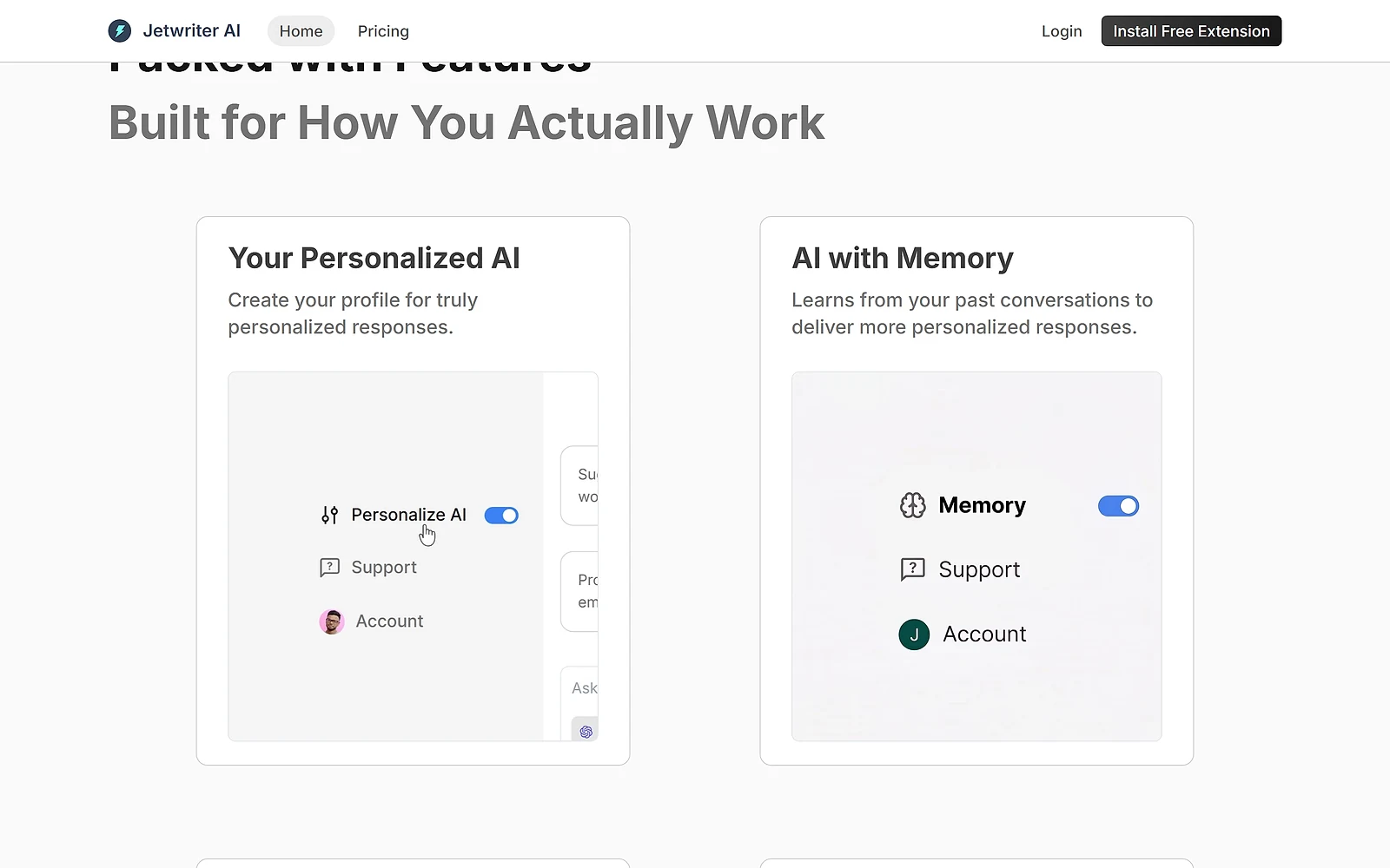 Jetwriter AI comparing regular and advanced model response quality