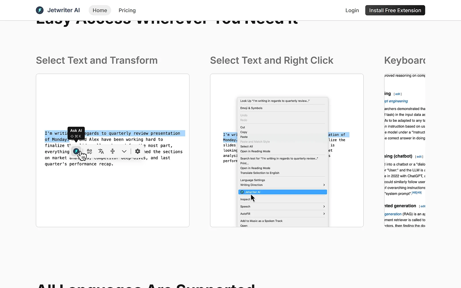 Jetwriter AI drafting Gmail replies automatically