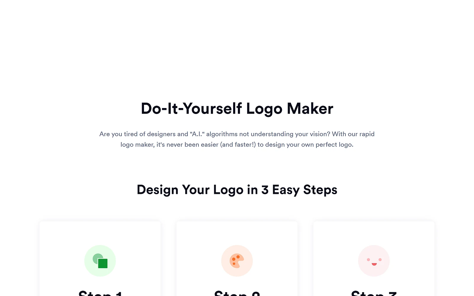 The Looka logo maker, its do-it-yourself editor for generating and refining a logo