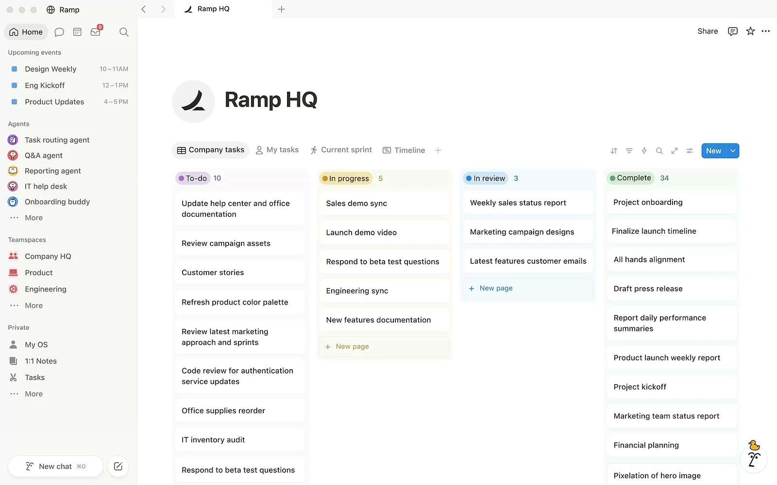 Notion AI generating and editing text directly inside a Notion document